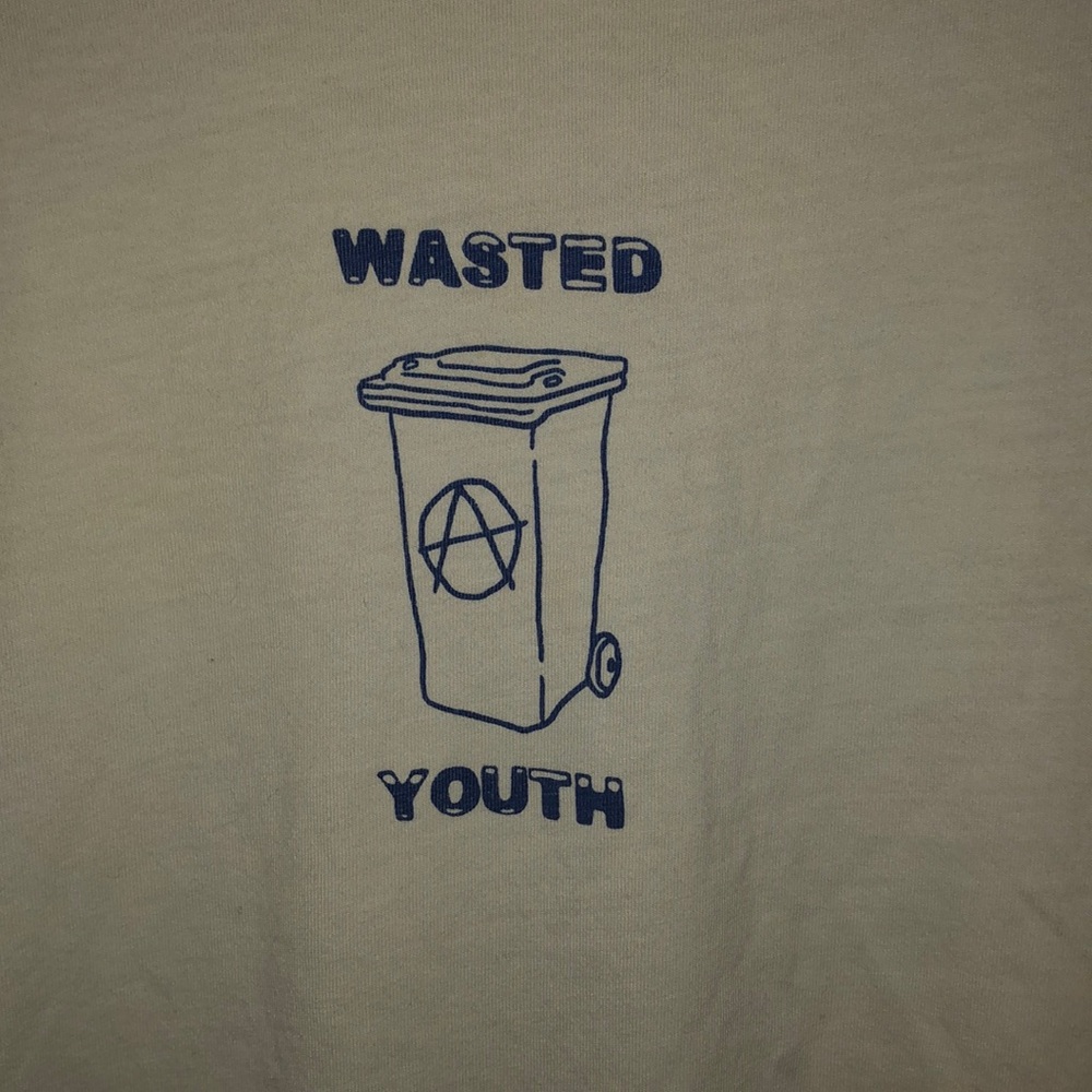 WASTED YOUTH aesthetic tee